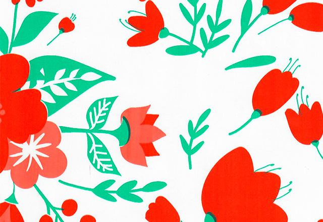 plan PAPEL DE REGALO PREMIUM PRIMAVERA ROJO